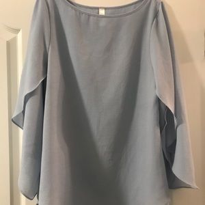 Medium blue blouse